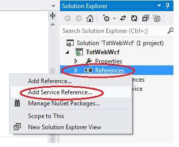 Add Service Reference